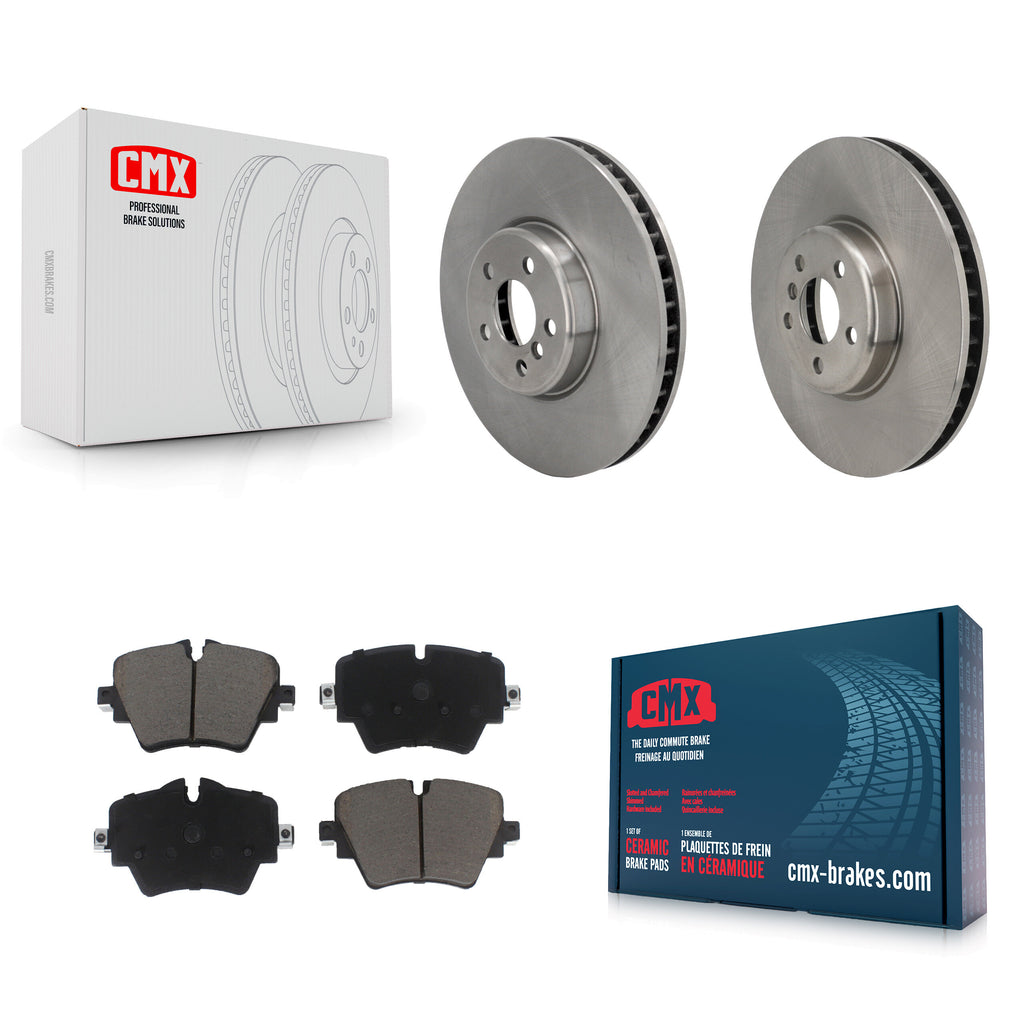 Front Brake Rotor Ceramic Pad Kit For Toyota GR Supra 2.0L With 4 Piston Caliper