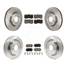 Front Rear Disc Brake Rotors And Ceramic Pads Kit For Land Rover Range Sport