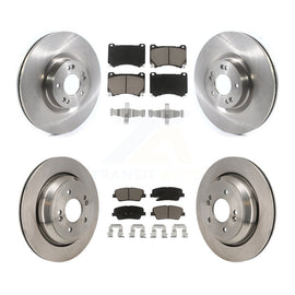 Front Rear Disc Brake Rotors And Ceramic Pads Kit For 2011 Hyundai Equus