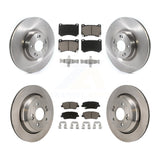 Front Rear Disc Brake Rotors And Ceramic Pads Kit For 2011 Hyundai Equus