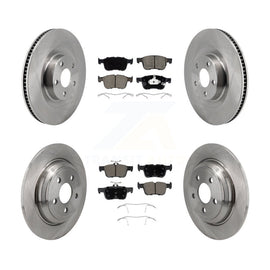 Front Rear Disc Brake Rotors And Ceramic Pads Kit For 2022-2023 Ford Maverick
