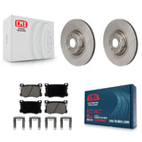 Front Disc Brake Rotors And Ceramic Pads Kit For Hyundai Genesis G80 5.0L