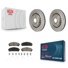 Front Brake Rotor Ceramic Pad Kit For Toyota Sienna RAV4 Prime bZ4X Subaru Crown