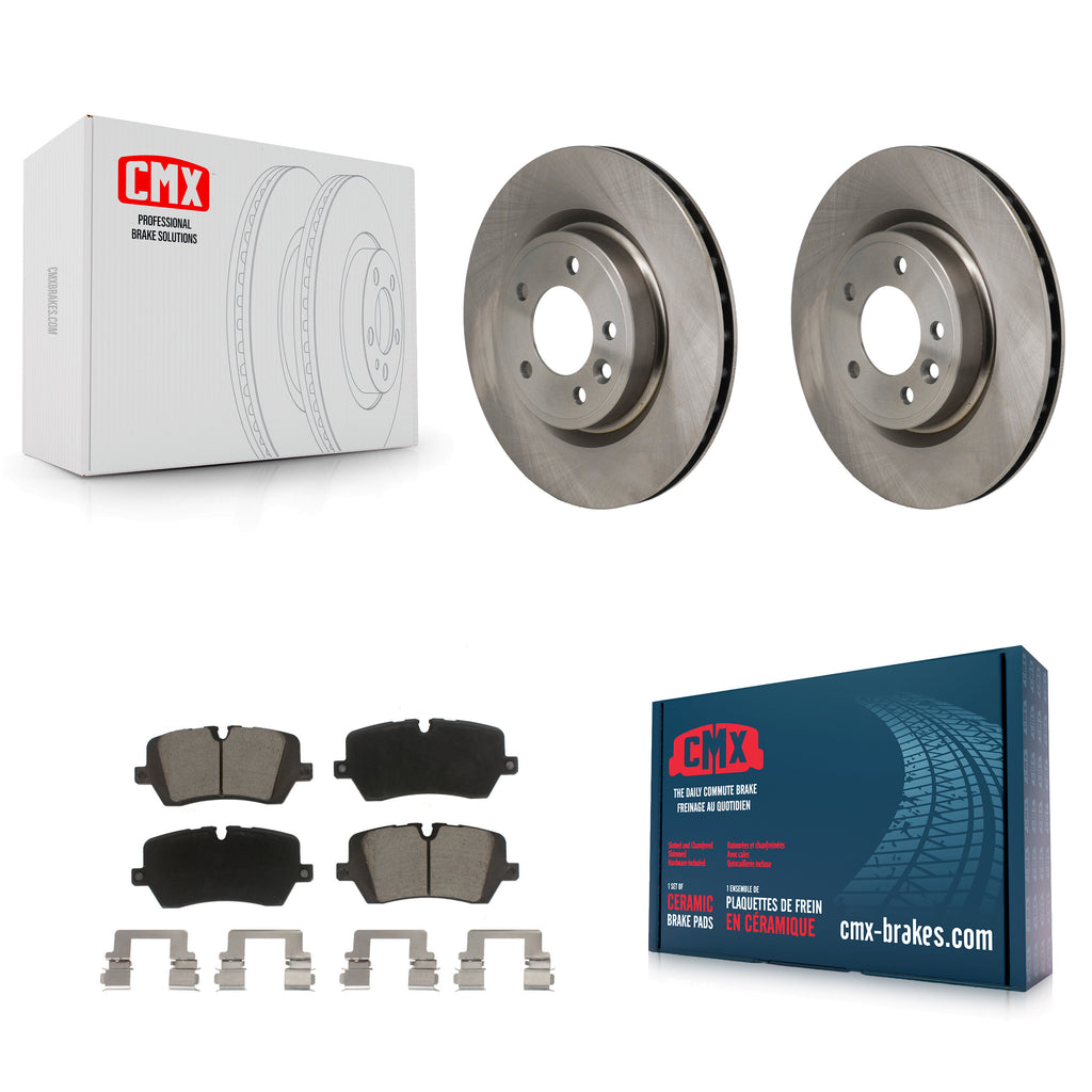Rear Brake Rotor Ceramic Pad Kit For 18 Land Rover Range 3.0L with DIESEL engine