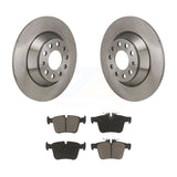 Rear Brake Rotors & Ceramic Pad Kit For Mercedes-Benz C300 Without Sport Package