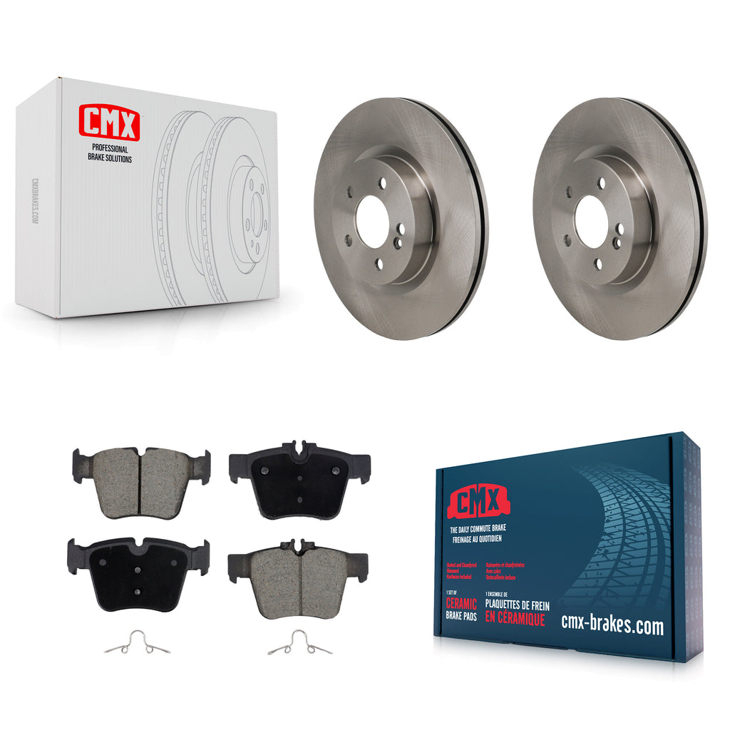 Rear Brake Rotor And Ceramic Pad Kit For Mercedes-Benz GLC300 C43 AMG GLC43 C450