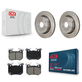 Rear Disc Brake Rotors And Ceramic Pads Kit For Kia Stinger Genesis G70