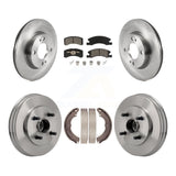 Front Rear Disc Brake Rotors Ceramic Pads And Drum Kit For Mitsubishi Mirage G4