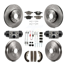 Load image into Gallery viewer, Front Rear Disc Brake Rotors Ceramic Pad Drum Kit (9Pc) For Ford Focus FMSI=1004