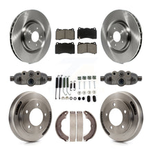 Charger l'image dans la galerie, Front Rear Disc Brake Rotor Ceramic Pad And Drum Kit (9Pc) For Mitsubishi Lancer