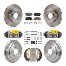 Load image into Gallery viewer, Front Rear Brake Rotor Ceramic Pad &amp; Drum Kit (9Pc) For 2012-2017 Hyundai Accent
