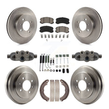 Charger l'image dans la galerie, Front Rear Disc Brake Rotor Ceramic Pad And Drum Kit (9Pc) For Mitsubishi Lancer
