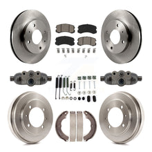 Charger l'image dans la galerie, Front Rear Disc Brake Rotor Ceramic Pad And Drum Kit (9Pc) For Mitsubishi Lancer