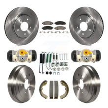 Load image into Gallery viewer, Front Rear Brake Rotor Ceramic Pad And Drum Kit (9Pc) For Nissan NV200 Chevrolet