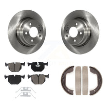 Load image into Gallery viewer, Rear Disc Rotors Ceramic Pads And Parking Brake Shoes Kit For BMW X5 K8C-103826