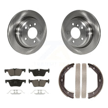 Charger l'image dans la galerie, Rear Disc Rotors Ceramic Pads Parking Shoes Kit For BMW 328i xDrive 330i 328d GT