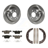 Rear Disc Rotors Ceramic Pads Parking Shoes Kit For BMW 328i xDrive 330i 328d GT