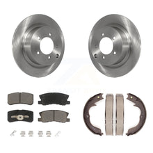Charger l'image dans la galerie, Rear Disc Rotors Ceramic Pads Parking Shoes Kit For 08 Mitsubishi Outlander 2.4L