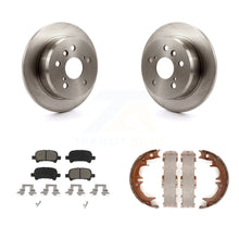Charger l'image dans la galerie, Rear Disc Rotors Ceramic Pads &amp; Parking Shoes Kit For Toyota Camry Solara Avalon