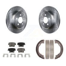 Charger l'image dans la galerie, Rear Disc Rotors Ceramic Pads &amp; Parking Shoes Kit For Dodge Chrysler 300 Charger