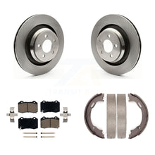 Charger l'image dans la galerie, Rear Disc Rotors Ceramic Pads &amp; Parking Shoes Kit For Dodge Charger Chrysler 300