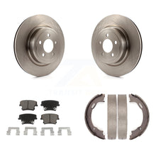 Charger l'image dans la galerie, Rear Disc Rotors Ceramic Pads &amp; Parking Brake Shoes Kit For Dodge Charger Magnum