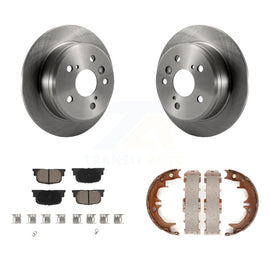 Rear Disc Rotors Ceramic Pads And Parking Shoes Kit For Toyota Camry Lexus ES300