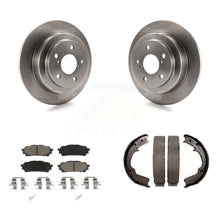 Charger l'image dans la galerie, Rear Disc Rotors Ceramic Pads Parking Shoes Kit For Subaru Impreza Forester Saab