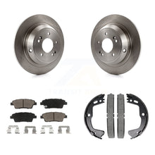 Charger l'image dans la galerie, Rear Disc Rotors Ceramic Pads &amp; Parking Brake Shoes Kit For Hyundai Genesis G80