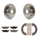 Rear Disc Rotors Ceramic Pads Parking Shoes Kit For Chrysler PT Cruiser Sebring