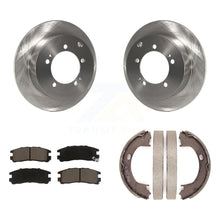 Load image into Gallery viewer, Rear Disc Rotors Ceramic Pads &amp; Parking Shoes Kit For 01-05 Dodge Stratus Coupe