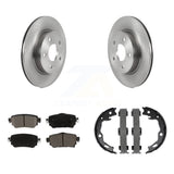 Rear Disc Rotors Ceramic Pads & Parking Shoes Kit For Nissan Rogue Sport Qashqai
