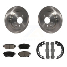 Load image into Gallery viewer, Rear Disc Rotors Ceramic Pads &amp; Parking Shoes Kit For 2019 Nissan Rogue Sport S