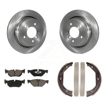 Load image into Gallery viewer, Rear Disc Rotors Ceramic Pads And Parking Shoes Kit For BMW 328i xDrive X1 328xi