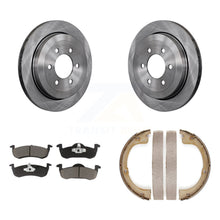 Load image into Gallery viewer, Rear Disc Rotors Ceramic Pads And Parking Shoes Kit For Ford Expedition Lincoln
