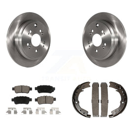 Rear Disc Rotors Ceramic Pads And Parking Shoes Kit For 2005-2010 Honda Odyssey