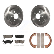 Load image into Gallery viewer, Rear Disc Rotors Ceramic Pads And Parking Shoes Kit For Jeep Liberty Wrangler TJ