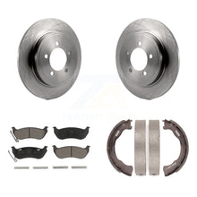 Load image into Gallery viewer, Rear Disc Rotors Ceramic Pads And Parking Shoes Kit For Ford Explorer Sport Trac