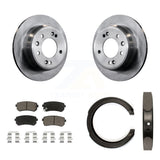 Rear Disc Rotors Ceramic Pads & Parking Shoes Kit For 2011-2016 Kia Sportage FWD