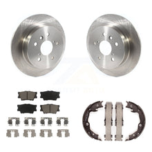 Load image into Gallery viewer, Rear Disc Rotors Ceramic Pads And Parking Brake Shoes Kit For Toyota Camry