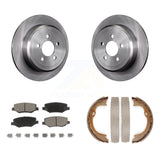 Rear Disc Rotors Ceramic Pads And Parking Shoes Kit For Jeep Liberty Dodge Nitro