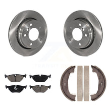 Load image into Gallery viewer, Rear Disc Rotors Ceramic Pads &amp; Parking Brake Shoes Kit For 2000 BMW 323i Sedan