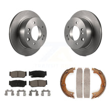 Load image into Gallery viewer, Rear Disc Rotors Ceramic Pads Parking Brake Shoes Kit For 2003-2006 Kia Sorento