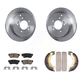 Rear Disc Rotors Ceramic Pads Parking Shoes Kit For Hyundai Tucson Kia Sportage
