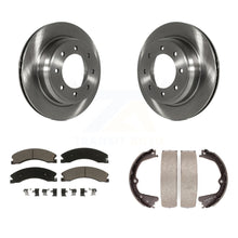 Load image into Gallery viewer, Rear Disc Rotors Ceramic Pads Parking Shoes Kit For Nissan NV2500 NV3500 NV1500