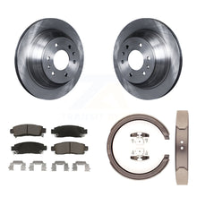 Load image into Gallery viewer, Rear Disc Rotors Ceramic Pads Parking Shoes Kit For Chevrolet GMC Trailblazer XL