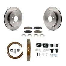 Load image into Gallery viewer, Rear Disc Rotors Ceramic Pads Parking Shoes &amp; Hardware Kit For Cadillac CTS STS