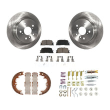 Load image into Gallery viewer, Rear Disc Rotors Ceramic Pads Parking Shoes &amp; Hardware Kit For Toyota Highlander