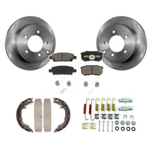 Load image into Gallery viewer, Rear Disc Rotors Ceramic Pads Parking Shoes Hardware Kit For Jeep Chrysler Dodge