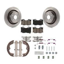 Load image into Gallery viewer, Rear Disc Rotors Ceramic Pads Parking Shoes Hardware Kit For INFINITI G37 Nissan
